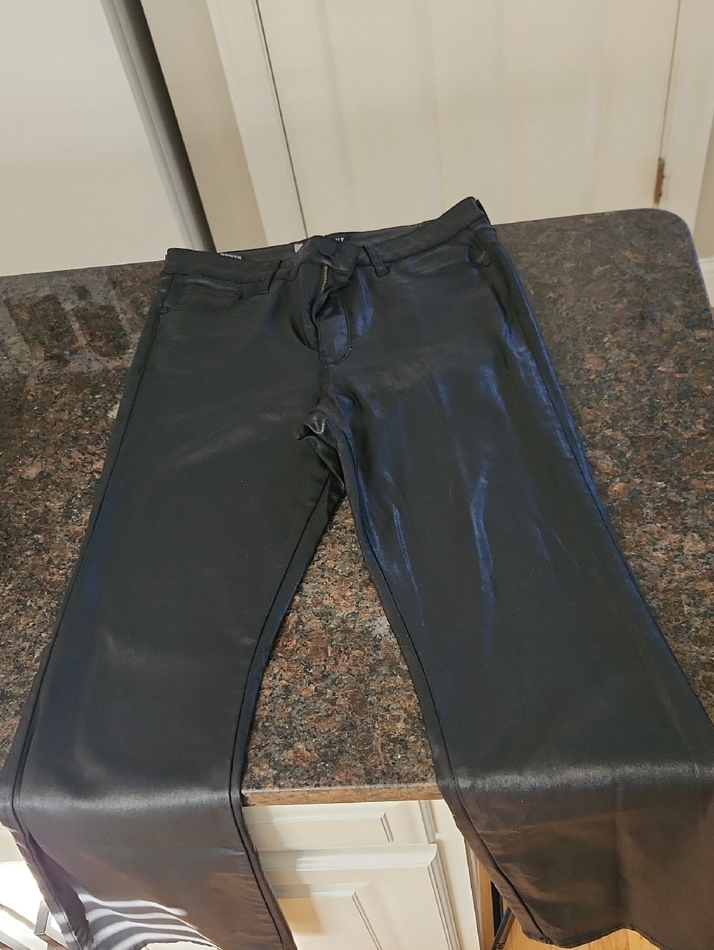 Kut from the Kloth Black Faux Leather Pants